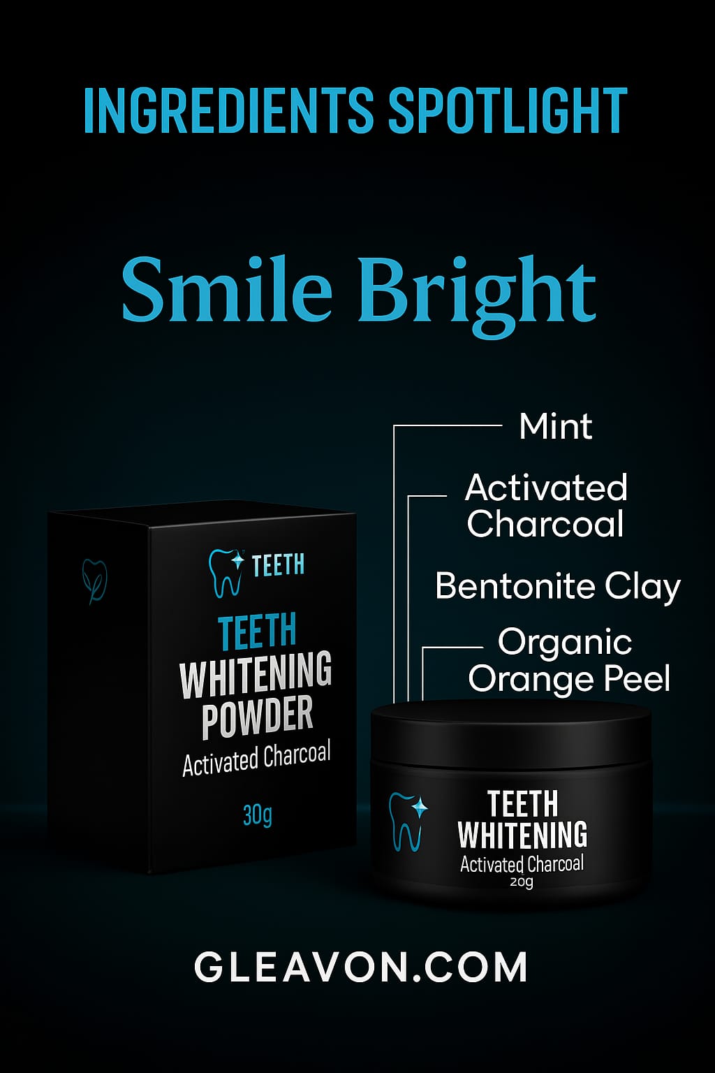 Gleavon Dentist-Approved Whitening Powder