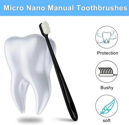 Complete Oral Care Bundle – Teeth Whitening Powder, Micro-Nano Extra Soft Toothbrush & Tongue Cleaner